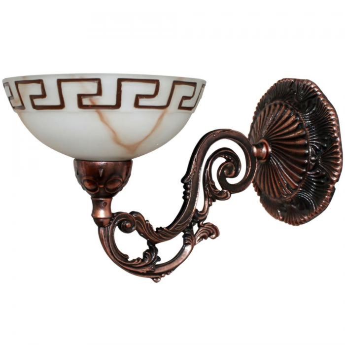 Бра 1005403814 "Элика-марроне" 1х60 Е27 медь 22*22*16 см