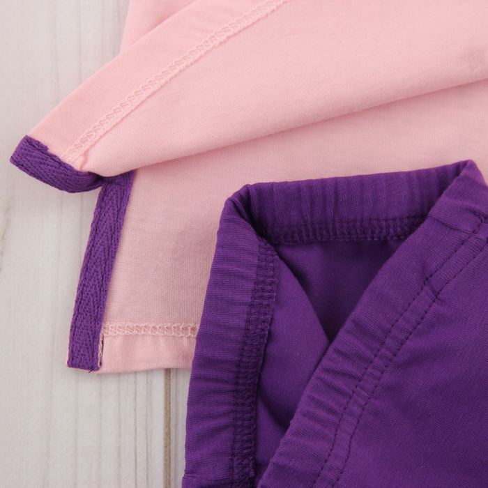 Комплект для девочки (платье, бриджи), рост 86 см, цвет розовый