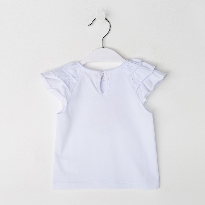 Футболка детская, рост 68 см, цвет белый