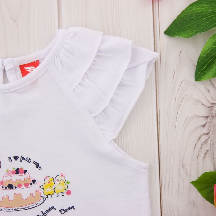 Футболка детская, рост 68 см, цвет белый