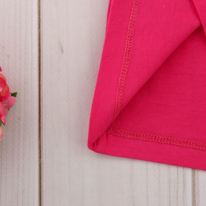 Футболка детская, рост 68 см, цвет фуксия