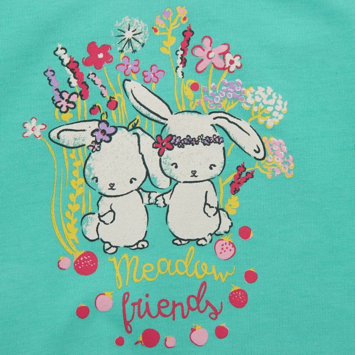 Футболка детская, рост 62 см, цвет бирюзовый