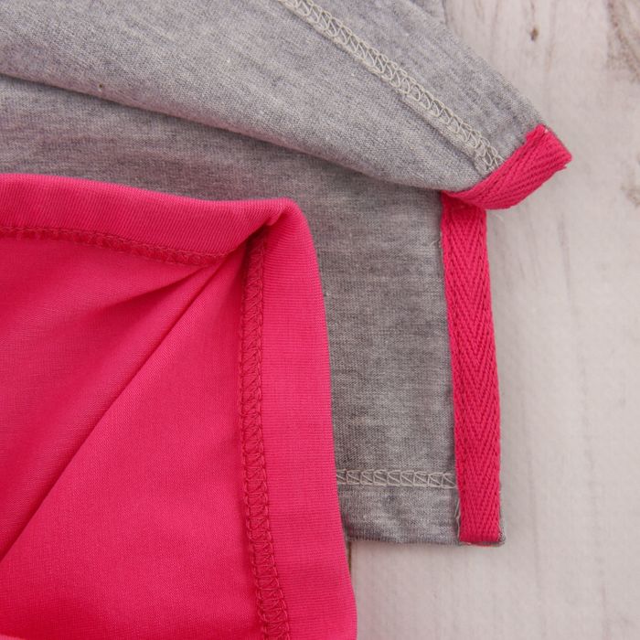 Комплект для девочки (платье, бриджи), рост 92 см, цвет серый меланж