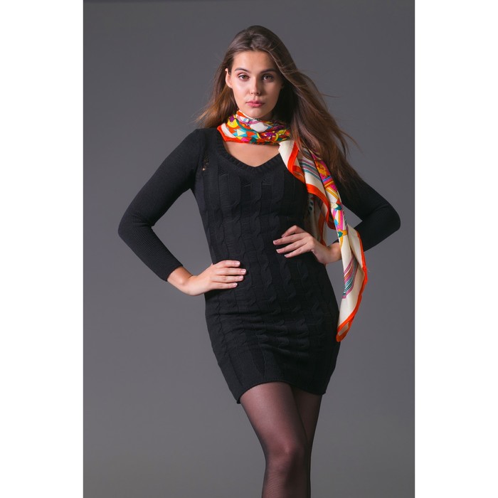 Платье женское 2064, цвет чёрный, р-р 42, рост 168-170