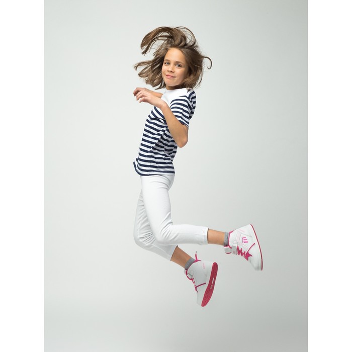 Бриджи для девочки, рост 164 см, цвет белый 170207