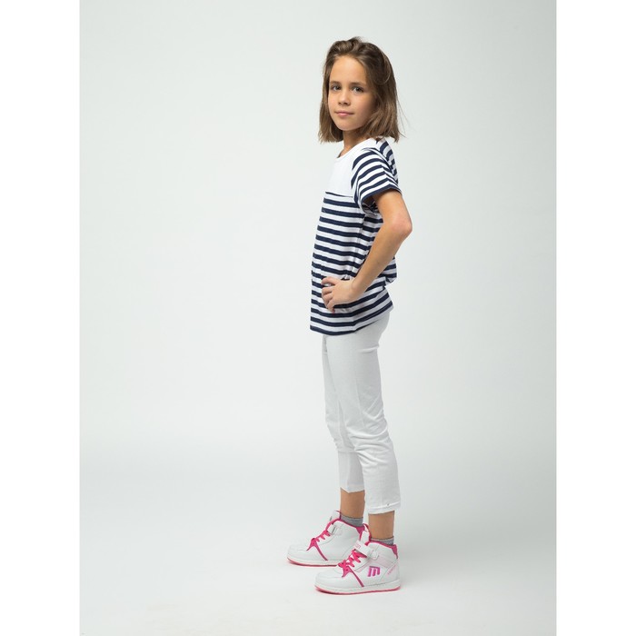 Бриджи для девочки, рост 164 см, цвет белый 170207