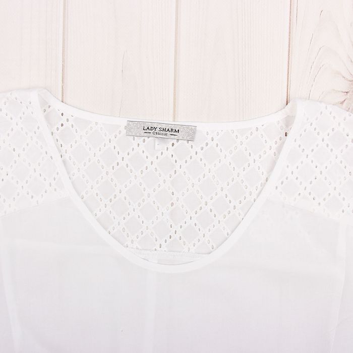 Блуза женская 17-m234-70/1, размер 60, цвет белый