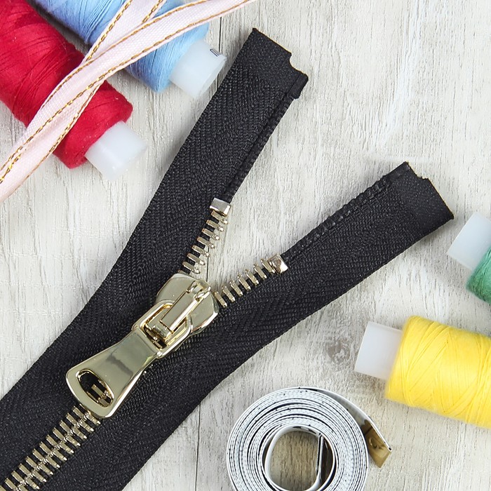 Молния ZZD", №8 СТ, металлическая, разъёмная, 85см, цвет чёрный