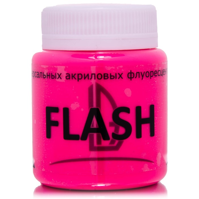 Краска акриловая Fluo 80 мл LUXART LuxFlash розовый флуоресцентный S1V80
