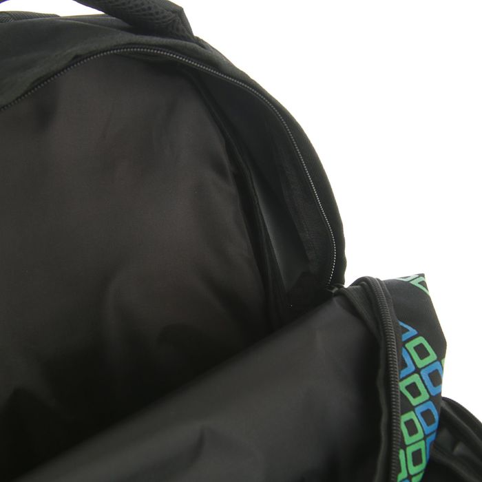 Рюкзак молодежный эргономичная спинка Stavia 41*27*17 «Ромбы», чёрный/зелёный/синий 67157