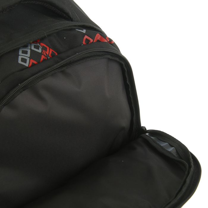 Рюкзак молодежный эргономичная спинка Stavia 41*27*17 «Ромбы», чёрный/красный/синий 67157