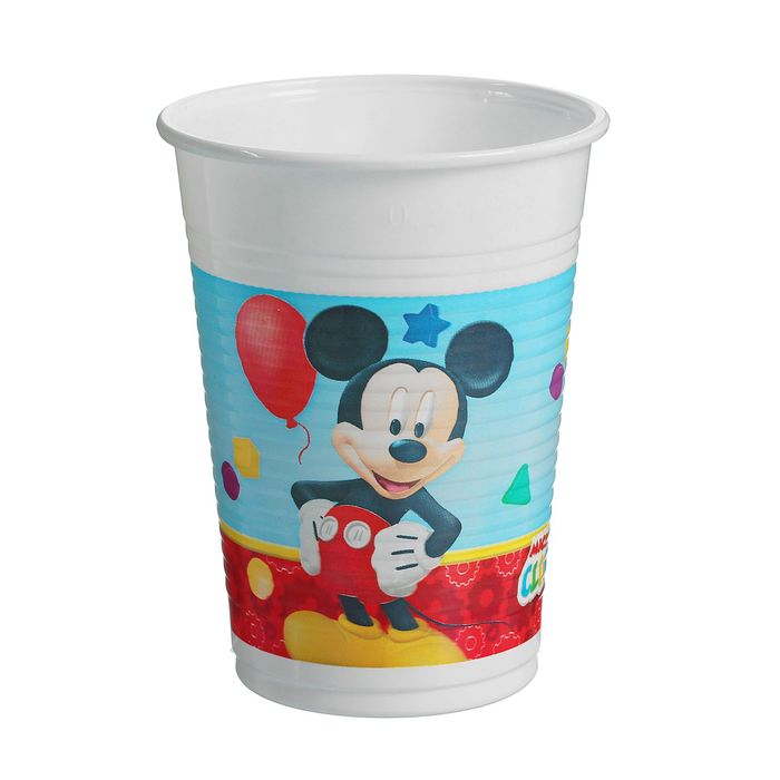 Стаканы пластиковые "Игривый Микки Маус", набор 8 шт., 200 мл
