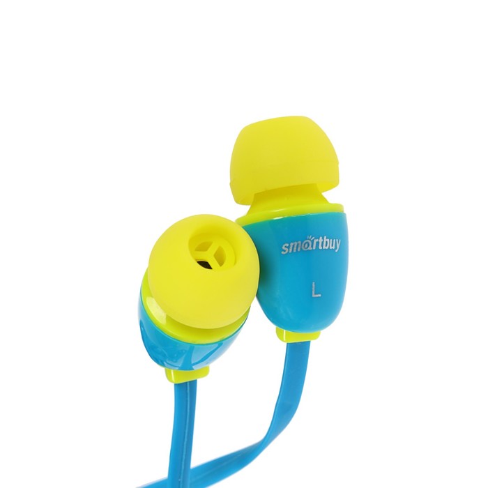 Наушники проводные SmartBuy PLANT, желтые/голубые