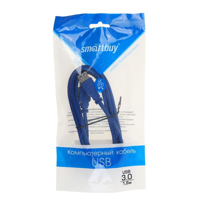 Кабель-удлинитель Smartbuy USB 3.0 Am-Af, 1.8 м