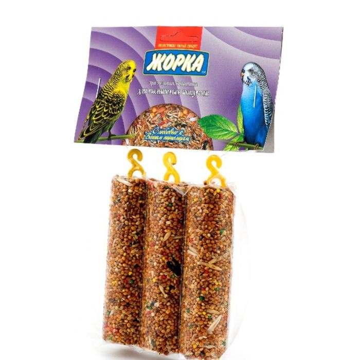 Медовые батончики ЖОРКА для волнистых попугаев, 3шт