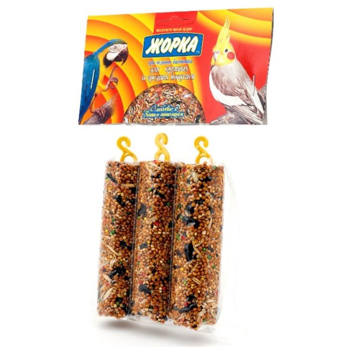 Медовые батончики ЖОРКА для крупных и средних попугаев, 3 шт