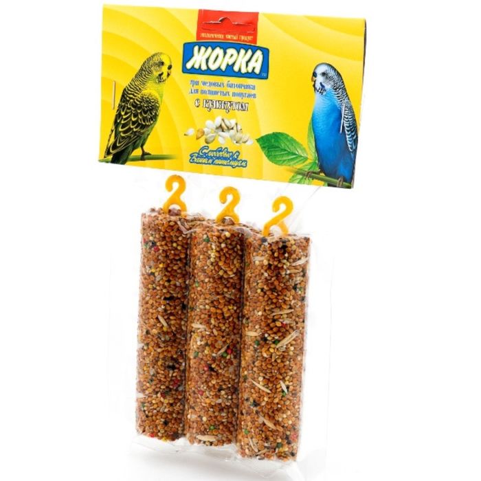 Медовые батончики ЖОРКА "Кунжут" для попугаев, 3 шт