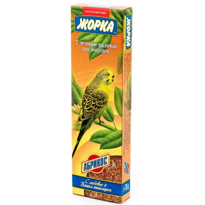 Палочки Жорка "Абрикос" для попугаев, 2 шт, 80 г
