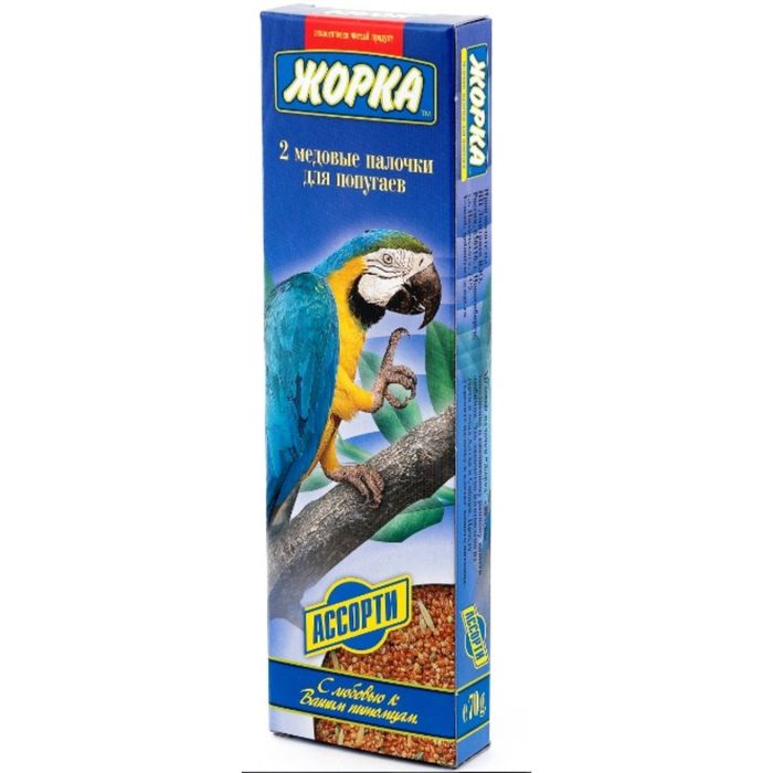 Палочки Жорка для попугаев "Ассорти", 2шт
