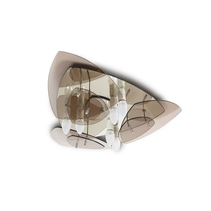 Люстра "Лотос" 1851 бронза 6*60Вт Е14 56х56х15 см