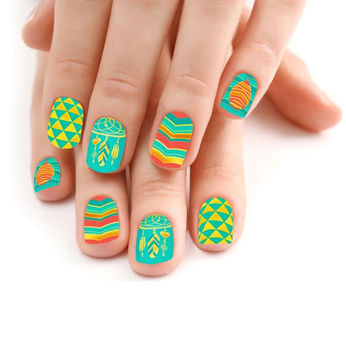 Слайдер-дизайн для ногтей "Инди-стиль"