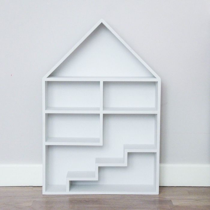 Кукольный домик «Милан», деревянный, c лестницей, белый, 60х40х10 см