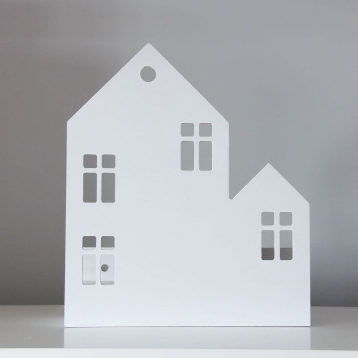 Светильник «Леон» 1х60Вт Е27 белый 35х30х8см