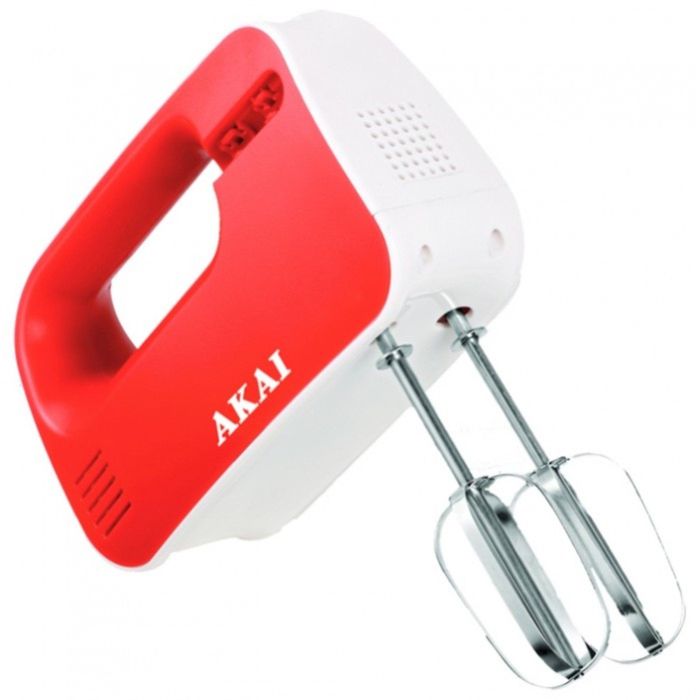 Миксер Akai GH-1503 RL, 200 Вт, 3 скорости, 4 насадки