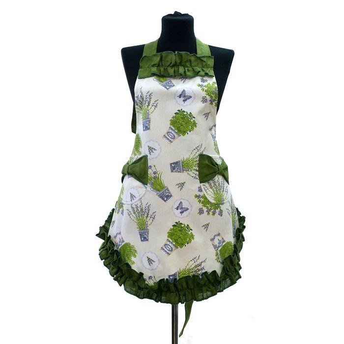 Фартук LISTELLE COLLECTION Розмари волнистый, 2 кармана, размер 170х98