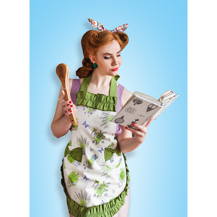 Фартук LISTELLE COLLECTION Розмари волнистый, 2 кармана, размер 170х98