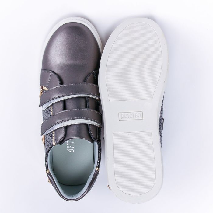 Туфли детские "Детство", размер 35, цвет серый (арт. A16-255)
