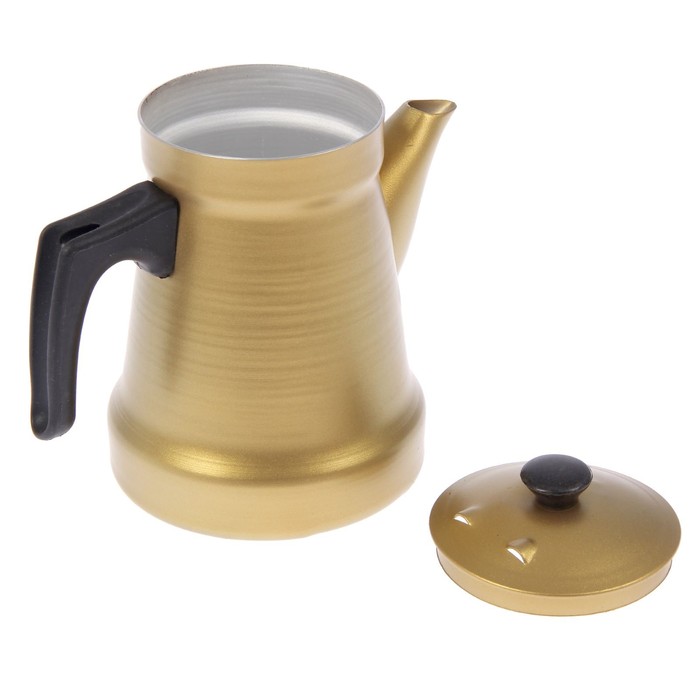 Кофейник 1 л, антипригарное покрытие, фиксированная ручка, МИКС