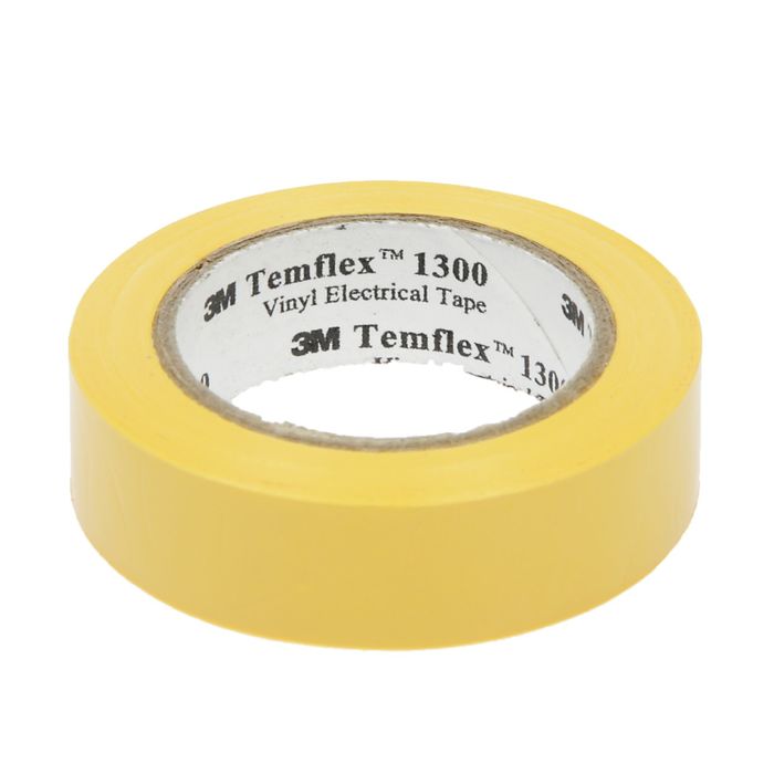Изолента 3М "Temflex 1300", ПВХ, 15 мм x 10 м, желая