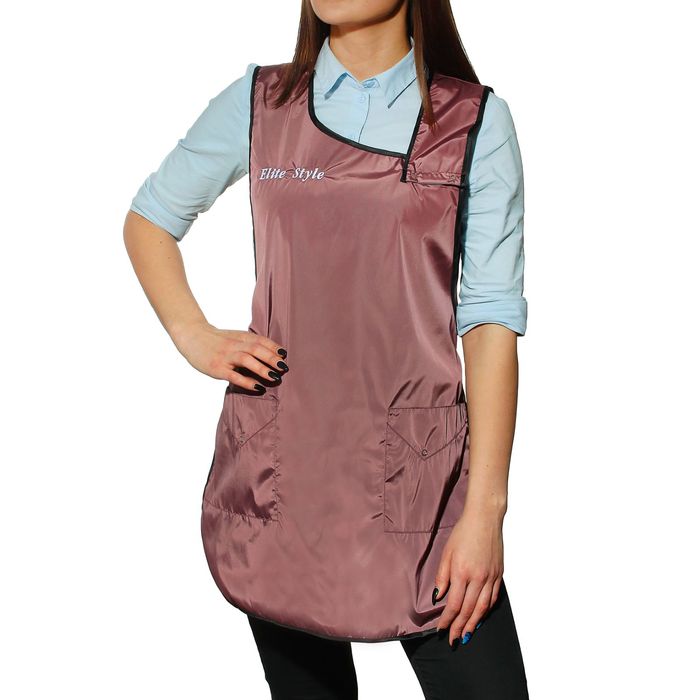 Фартук парикмахерский "Ольга", цвет бордово-коричневый