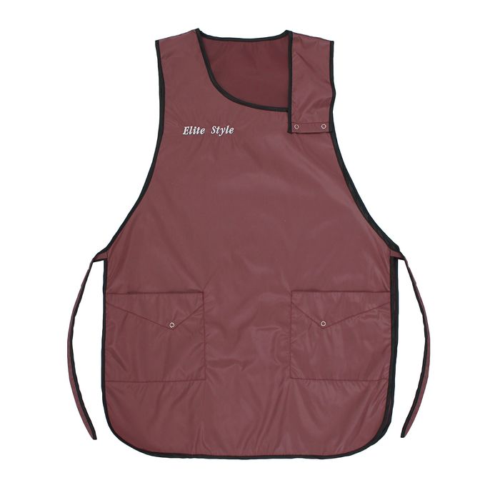 Фартук парикмахерский "Ольга", цвет бордово-коричневый