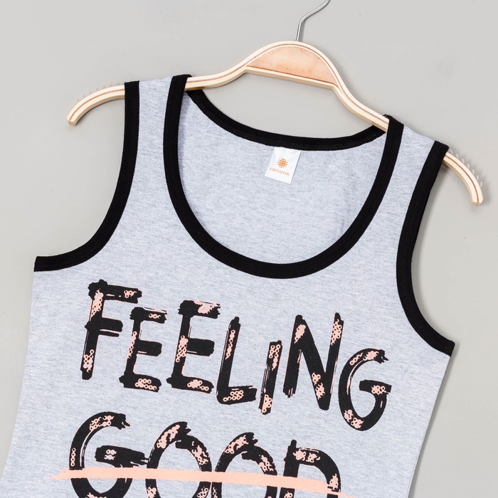 Майка женская, цвет меланж, рост 158-164 см, размер 44