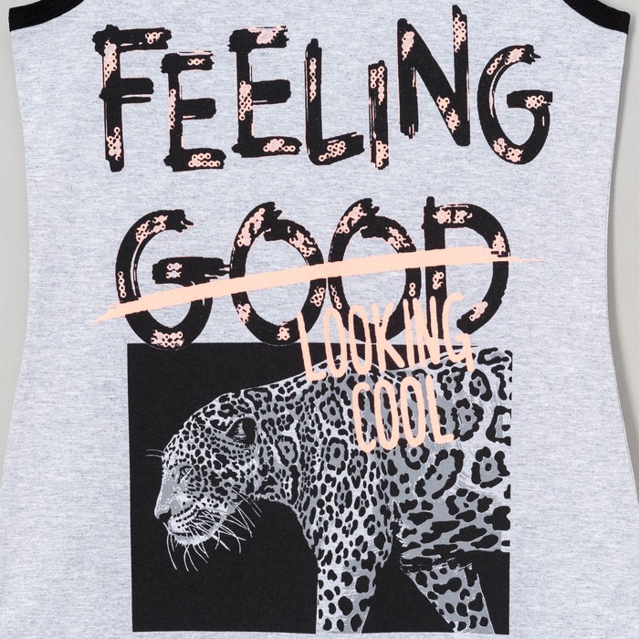 Майка женская, цвет меланж, рост 158-164 см, размер 44