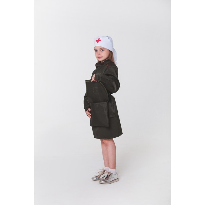 Карнавальный костюм "Санитарка", рост 122-128 см, 6-7 лет