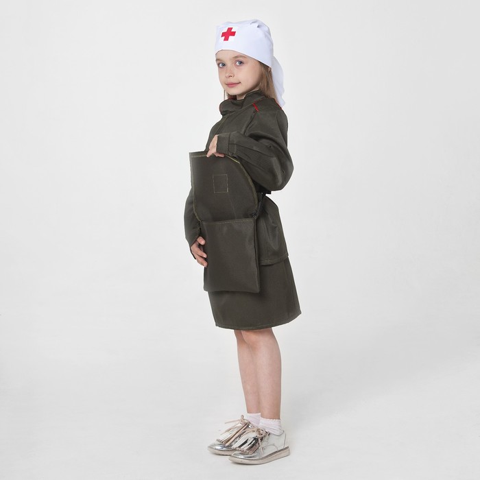 Карнавальный костюм "Санитарка", рост 122-128 см, 6-7 лет