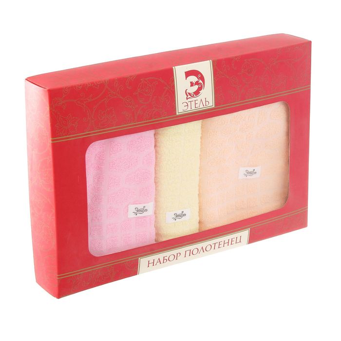 Набор полотенец "Этель" Серпенте, размер 30х70 см-1 шт., 50х90 см-2 шт., 400 г/м2