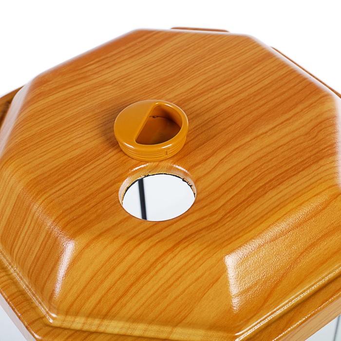 Аквариум с крышкой восьмигранный 50л, 33 х 33 х 60 см, вишня