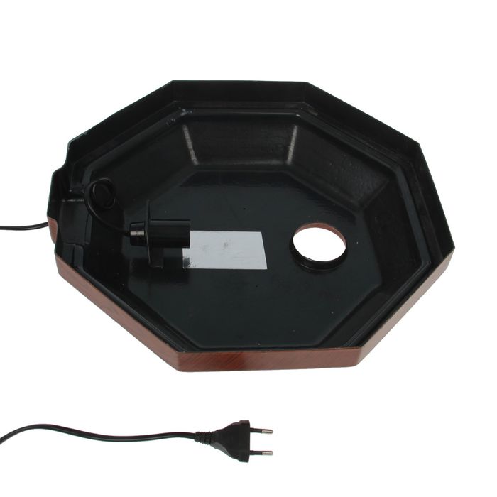 Аквариум с крышкой восьмигранный 50л, 33 х 33 х 60 см, вишня