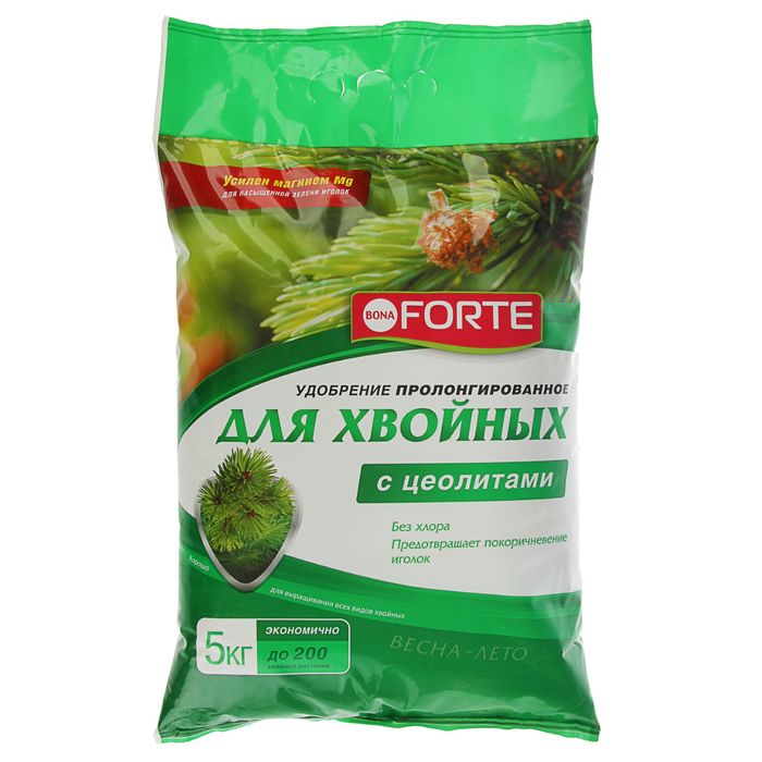 Удобрение пролонгированное Бона Форте с цеолитами "Хвойное", 5 кг