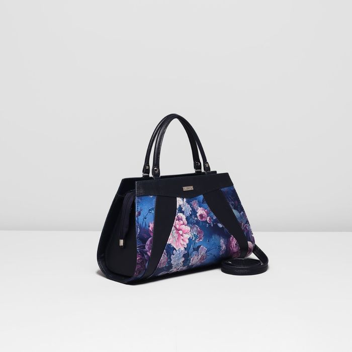 Сумка женская на молнии, 1 отдел, наружный карман, цвет синий