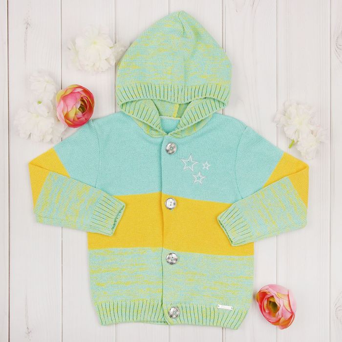 Кофта детская, рост 92-98 см, цвет салатовый  1712_М