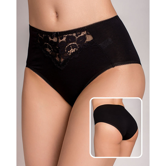 Трусы женские слипы макси Т-11 цвет чёрный, р-р 52