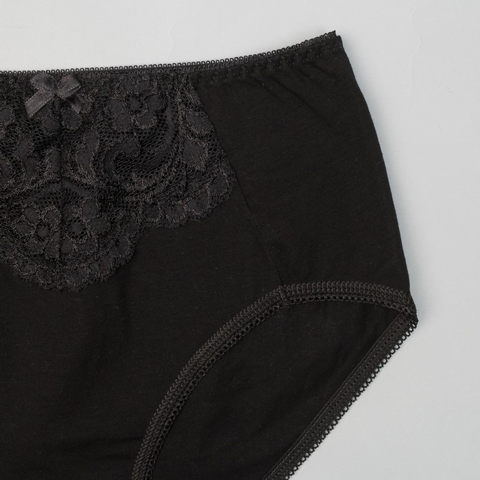 Трусы женские слипы макси Т-11 цвет чёрный, р-р 56