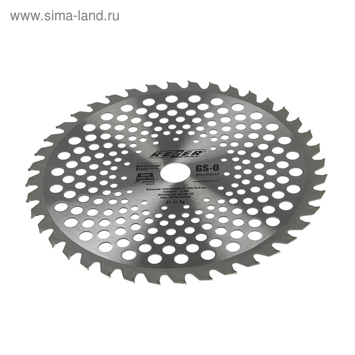 

Диск Rezer GS-O, для триммера, 255x25.4 мм, 40 зубьев