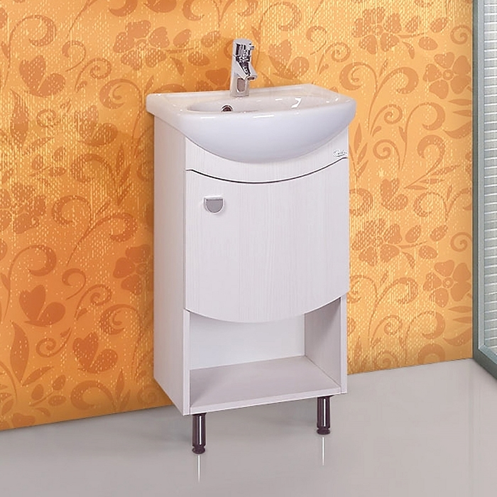 Комплект: тумба Onika "Селена 45.01", раковина Santek "Азов 45/Дора-47"