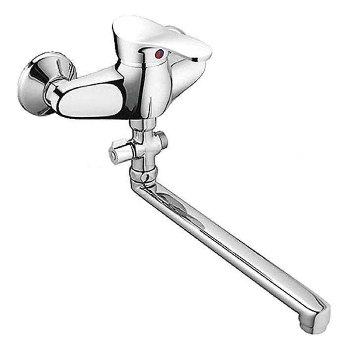 Смеситель для ванны Cron CN2101 с длинным изливом, хром